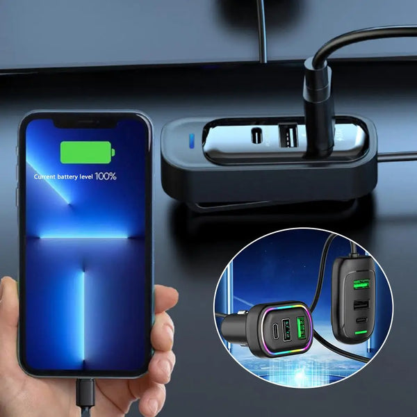 Multi-Port Car Charger Hub